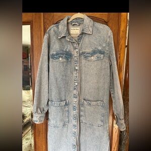 Free people long Denim duster/coat